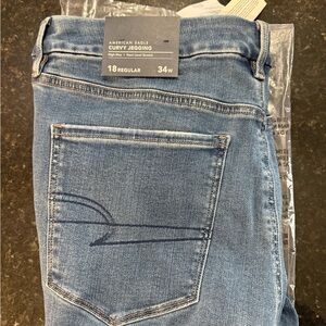 American Eagle Outfitters Blue Curvy Jegging